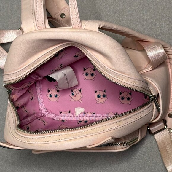 Pokemon Loungefly Jigglypuff Mini Backpack Cosplay Faux Leather RARE - Picture 10 of 11